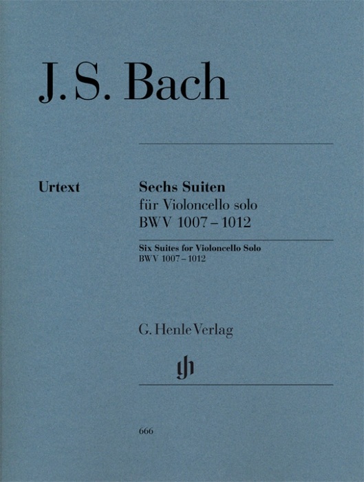 HENLE:バッハJS/無伴奏チェロ組曲 BWV1007-1012(チェロ)/HN 666/StSR - 楽譜ネット 商品詳細