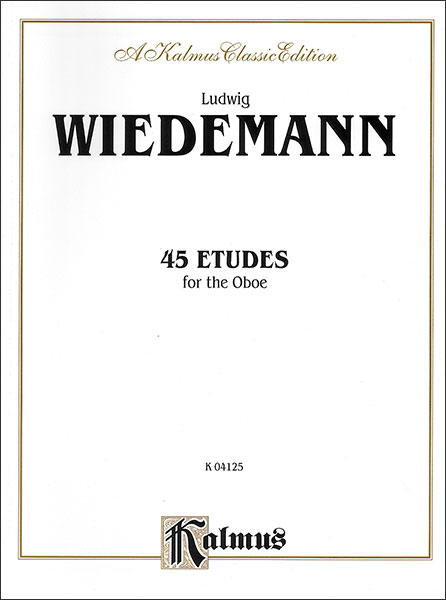 Edwin.F.Kalmus:ヴィーデマン/45の練習曲 【Oboe】/【25302】/K04125/オーボエ教本(無伴奏)/輸入楽譜(T) - 楽譜ネット  商品詳細