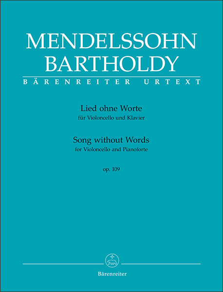 Barenreiter Verlag:メンデルスゾーン/無言歌 作品109 【Cello&Piano