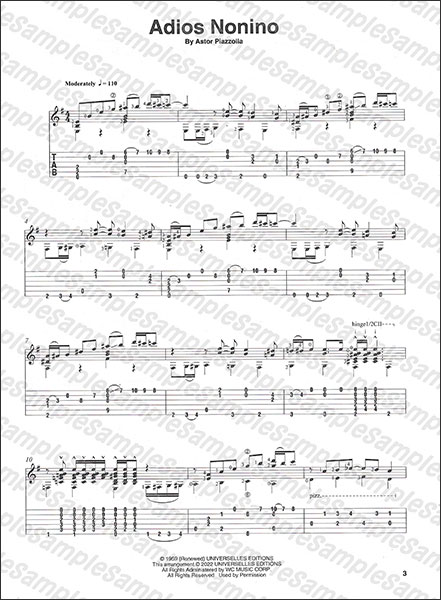 Hal Leonard:クラシック・ギターのためのピアソラ曲集 (オーディオ 