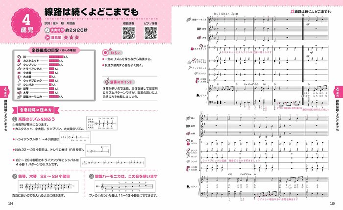 ナツメ社:子どもの笑顔がはじける 2~5歳児のかんたん器楽合奏曲集/72674 - 楽譜ネット 商品詳細