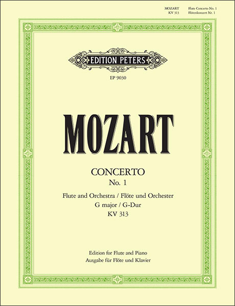 PETERS:モーツァルト/フルート協奏曲 第1番 ト長調 K. 313 