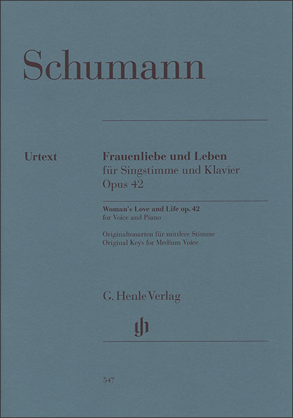 HENLE:シューマン/歌曲集「女の愛と生涯」 作品42 (中声用)/【387485】/HN 547/51480547/声楽 (歌 & ピアノ)/輸入 楽譜(T) - 楽譜ネット 商品詳細