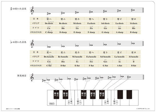 デプロMP:音楽ファイル 11/音名と鍵盤/ - 楽譜ネット 商品詳細